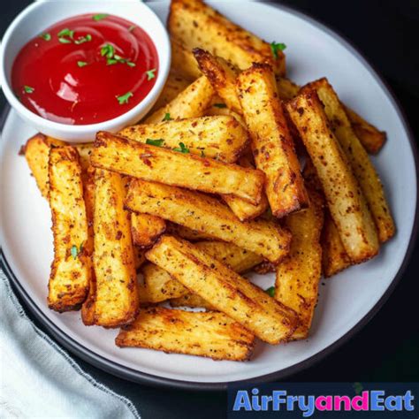 Air Fryer Yuca Fries Crispy Easy Recipe AirFryAndEat