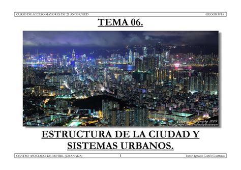 La Ciudad Apuntes Tema Estructura De La Ciudad Y Sistemas