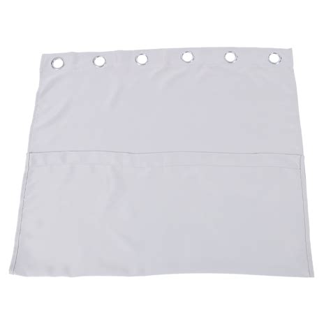 YOSADIER Light Grey Polyester Bedroom Curtain Drape for Home Decor