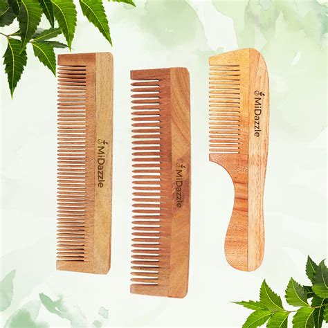 Buy Midazzle Organic Pure Kacchi Neem Wood Comb For Men And Women