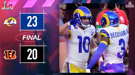 Los Rams Son Los Campeones Del Super Bowl Lvi Artículos