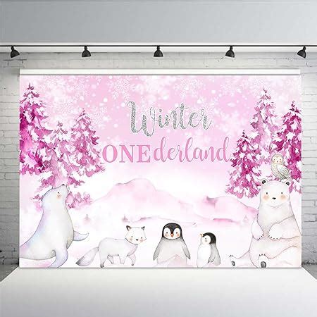 Amazon MEHOFOND 7x5ft Winter Onederland Backdrop 1st Birthday For