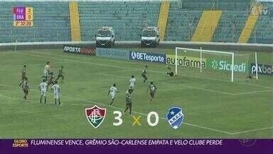 Globo Esporte S O Carlos Araraquara Fluminense Vence Gr Mio S O