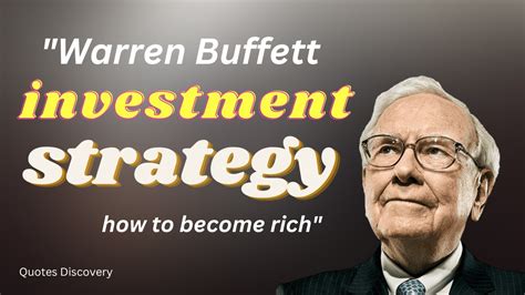 Warren Buffett Investment Strategy Warren Buffett Advice Youtube