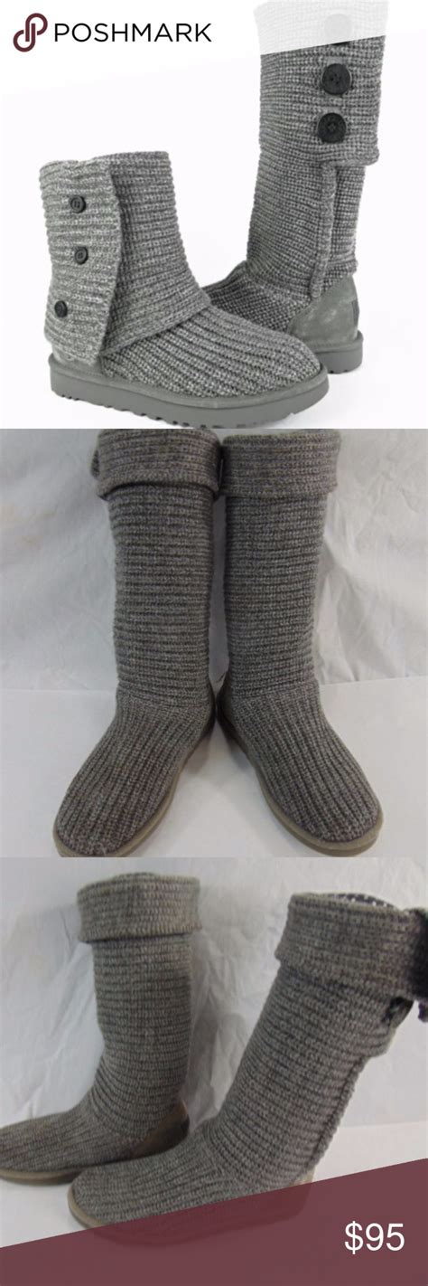 Authentic Ugg Australia Classic Cardy Boots Uggs Womens Uggs Knit Boots