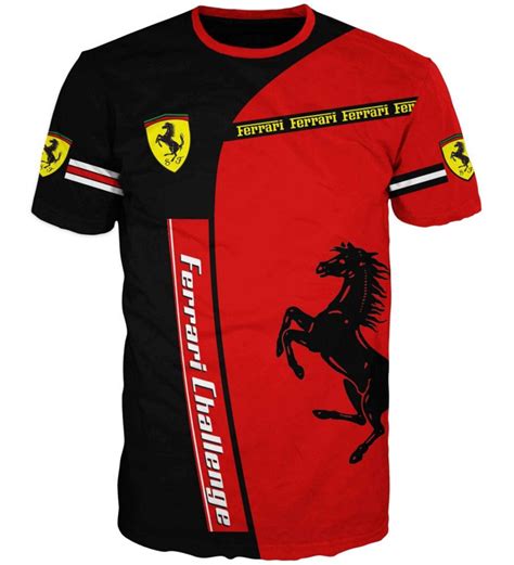 3D Ferrari FORMULA 1 CHALLENGE FERRARI T Shirt Etsy