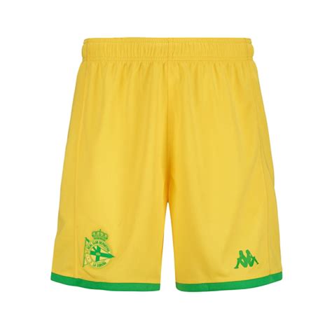 Shorts Kappa Deportivo La Coruña Away Kit Shorts 2023 2024 Yellow Green