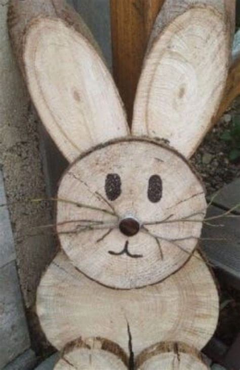 Pin auf artesanía en maderas Osterhasen basteln holz Osterdeko