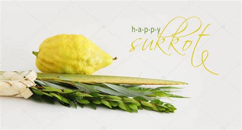 imagen religiosa del festival judío de Sukkot Símbolos tradicionales