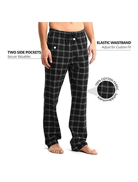 Buy Idtswch Mens Tall Pajama Pants Long Inseam Plaid Lounge