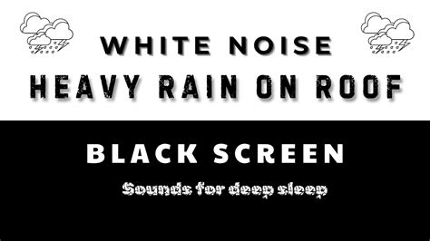 Black Screen Rain On Tin Roof 3 Hours Rain No Thunder Sounds Hard