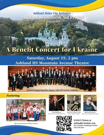 Benefit Concert For Ashlands Ukrainian Sister City Set For August 19