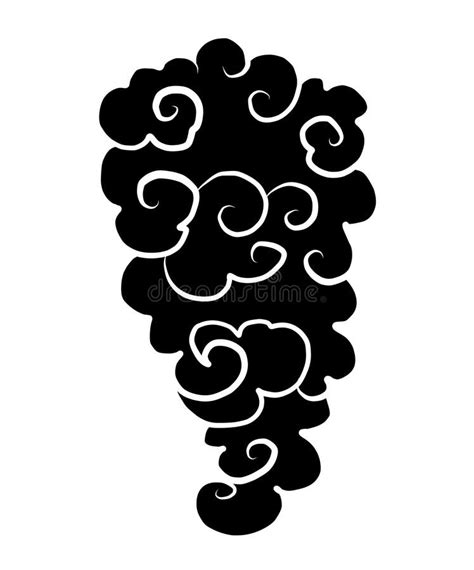 Vector Illustration For Tattoo Stylechinese Waves And Clouds Vector