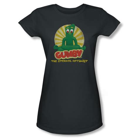 Gumby Shirt Juniors Optimist Charcoal T Shirt Gumby Optimist Shirts