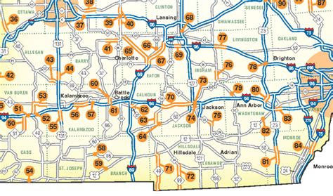 Mdot Construction Map | Color 2018