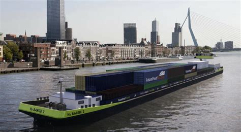 Hydrogen Powered Inland Containership H Barge Wraps Up Its First