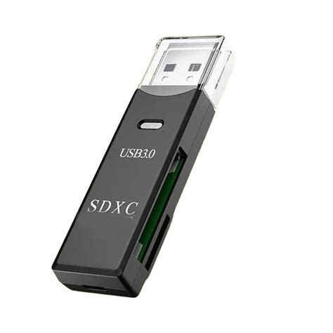 Usb Card Reader Portable Usb Dual Slot Flash Memory Card Adapter