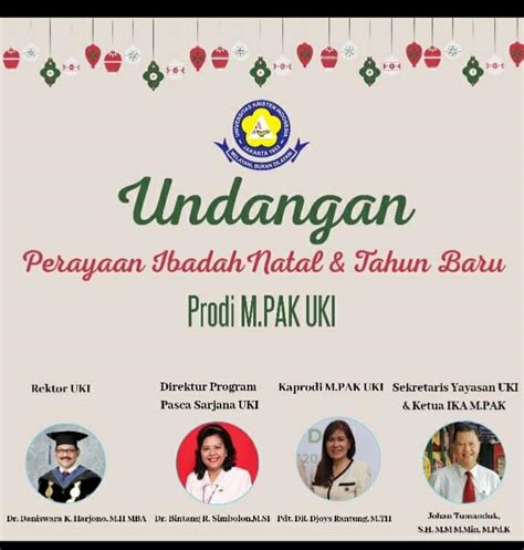 Universitas Kristen Indonesia Gelar Ibadah Natal Secara Virtual