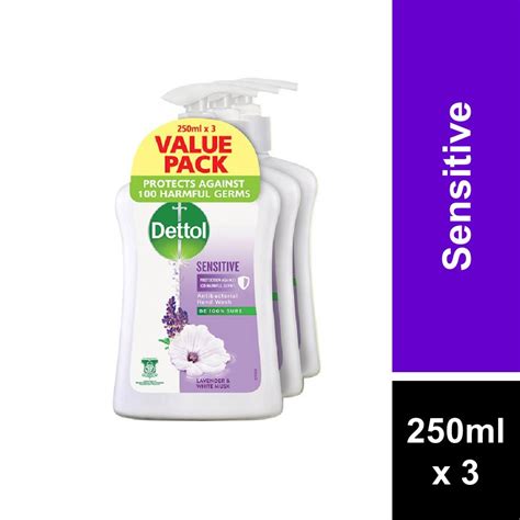 Dettol Hand Wash Sensitive 250ml X 3s Shopee Malaysia