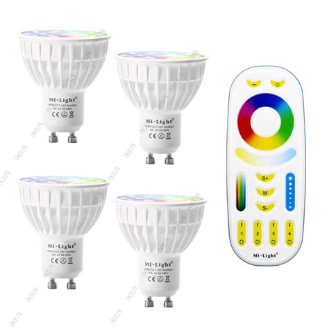 Mi Light Dimmable Led Bulb W Gu Rgb Cct K Milight Led