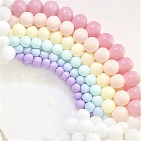 Pastel Matte Rainbow Balloon Garland Arch Kit Gender Reveal Ice Cream