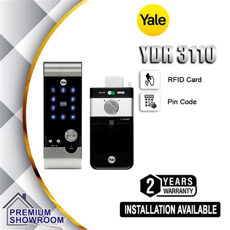 Yale Ydr Digital Door Lock Rim Lock Lazada