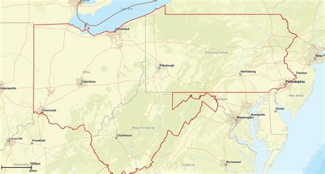 Ohio River Map With Cities