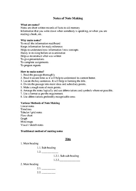 notes  note making notes  note making   notes notes