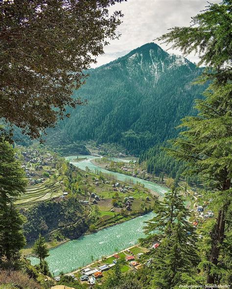 📸 Saqibshah7 From The Top Of Neelam Valley The Both Kashmirs In A