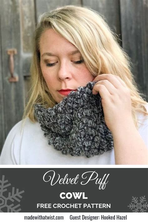 Velvet Puff Cowl Free Crochet Pattern Artofit