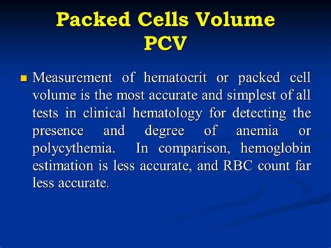 Packed Cells Volume Pcv Practical Physiology Th Lab Ppt Video