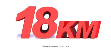 18 Km 18 Kilometer Word On Stock Illustration 1395277319 | Shutterstock