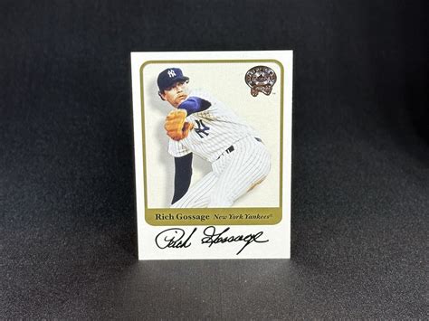 Rich Gossage Fleer Baseball Greats Of The Game Autograph Auto Ny