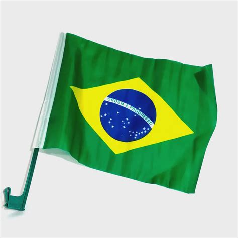 Bandeira Do Brasil Para Carro Romana Haste Unidade No Shoptime