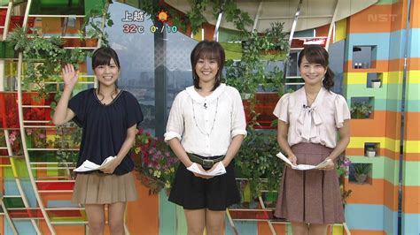 フジテレビ女子アナ画像庫 竹内友佳、石本沙織、高見侑里の美脚・ミニスカ 12年9月14日 めざにゅ〜