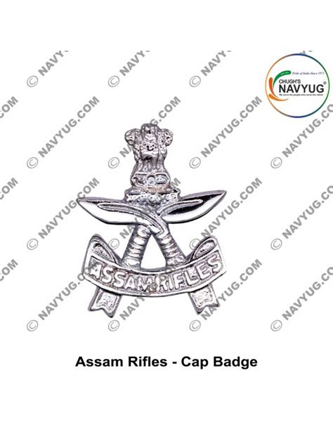 Army-Military Assam Rifles Uniform Cap Badge (Indian Army Infantry Regiments) (Assam Rifles Head ...