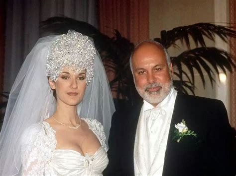 Celine Dion Marries Her First Love Rene Angelil Celebrity Wedding