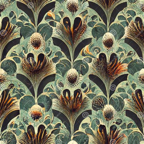 Classic Motif Damask Seamless Pattern Design Stock Photo Image Of