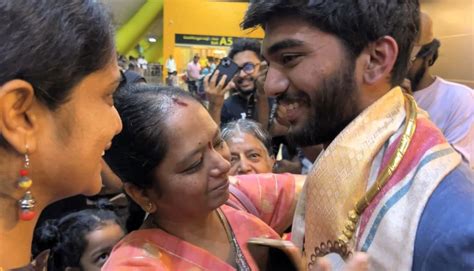 Gukesh The Conqueror Receives A Grand Welcome At His Homecoming