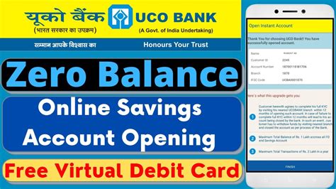 UCO Bank Online Instant Account Opening UCO Bank Online Zero Balance