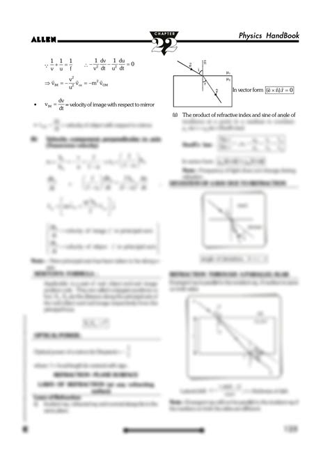 Solution Ray Optics Physics Short Notes And Formulae In English Studypool