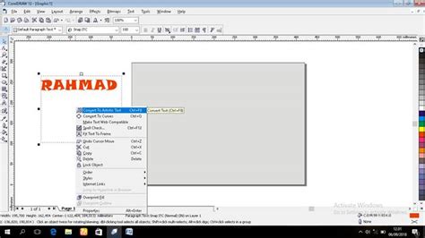 Tutorial Membuat Tulisan 3d Di Coreldraw X12