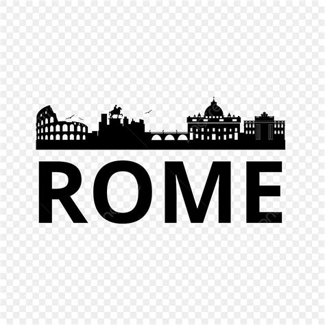 Rome City Skyline Silhouette Png Transparent Rome City In Italy