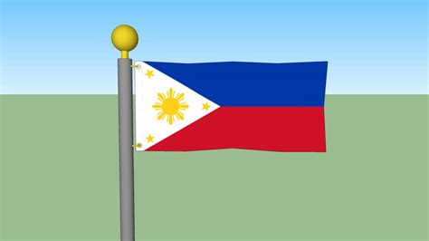 Philippines Flag With Flagpole D Warehouse