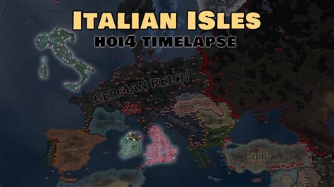 What If Italy And The British Isles Swapped Hoi Timelapse Youtube