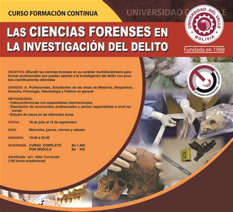 Curso Las Ciencias Forenses En La Investigaci N Del Delito