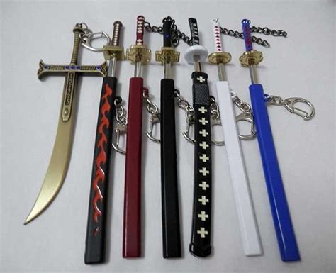 New 2015 version One piece zoro swords key chain zoro 7 swords | Etsy