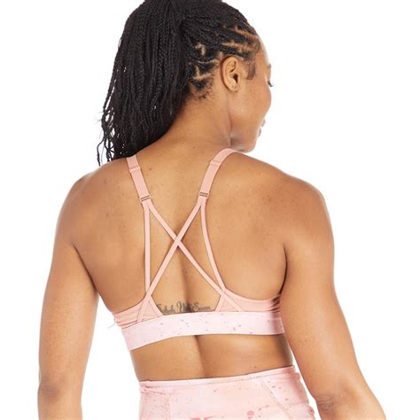 Buy Reebok Womens Les Mills Speedwick Strappy Sports Bra Canyon Coral