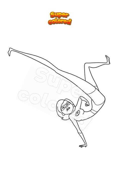 elastigirl face drawing 4