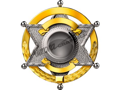 Sheriff Badge 1 fully customizable Sheriff badgeSheriff Badge 1 ...